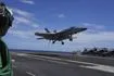 Μαχητικό αεροσκάφος στο αεροπλανοφόρο USS Gerald R. Ford, που βρίσκεται στα ανοιχτά της Βενεζουέλας