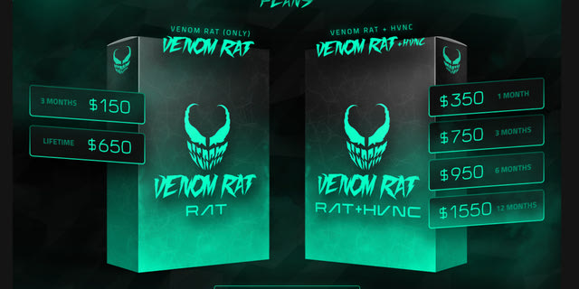 Το λογισμικό χάκινγκ Venom RAT