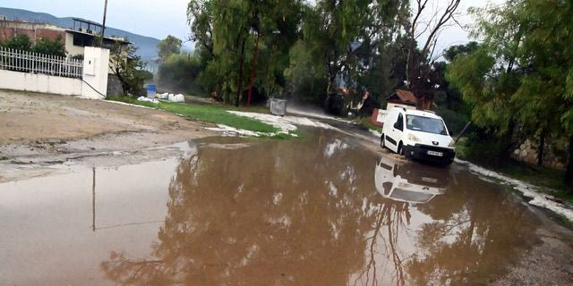 Κακοκαιρία: Πλημμύρισε η Καλλονή και η Σκάλα – Κλειστά τα σχολεία της Δυτικής Λέσβου