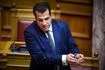 Ο Θάνος Πλεύρης στη Βουλή