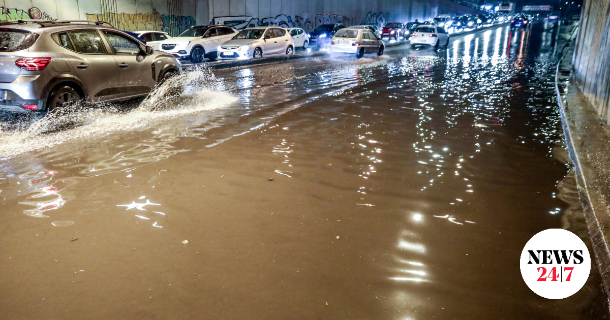 Storm Byron: Roads turned into rivers and drivers trapped – Shocking videos