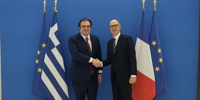 Ο Υπουργός Εθνικής Οικονομίας και ΟικονομικώνΚυριάκος Πιερρακάκης συναντήθηκε με τον Γάλλο Υπουργό Οικονομίας, Οικονομικών, Βιομηχανικής, Ενεργειακής και Ψηφιακής Κυριαρχίας Roland Lescure