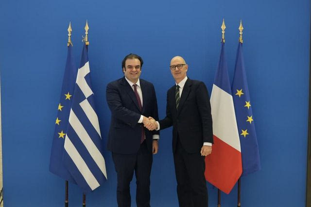 Ο Υπουργός Εθνικής Οικονομίας και ΟικονομικώνΚυριάκος Πιερρακάκης συναντήθηκε με τον Γάλλο Υπουργό Οικονομίας, Οικονομικών, Βιομηχανικής, Ενεργειακής και Ψηφιακής Κυριαρχίας Roland Lescure