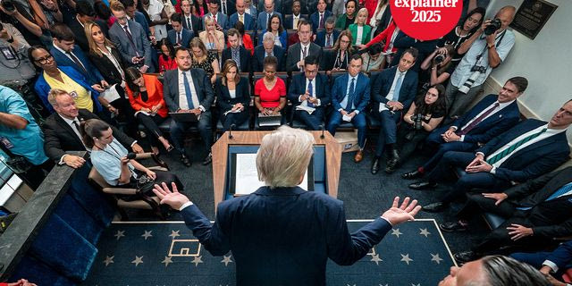 Το 2025 κάθε μέρα μάς απασχολούσε ο Τραμπ