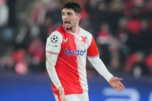 Ο Χρήστος Ζαφείρης με τη φανέλα της Σλάβια