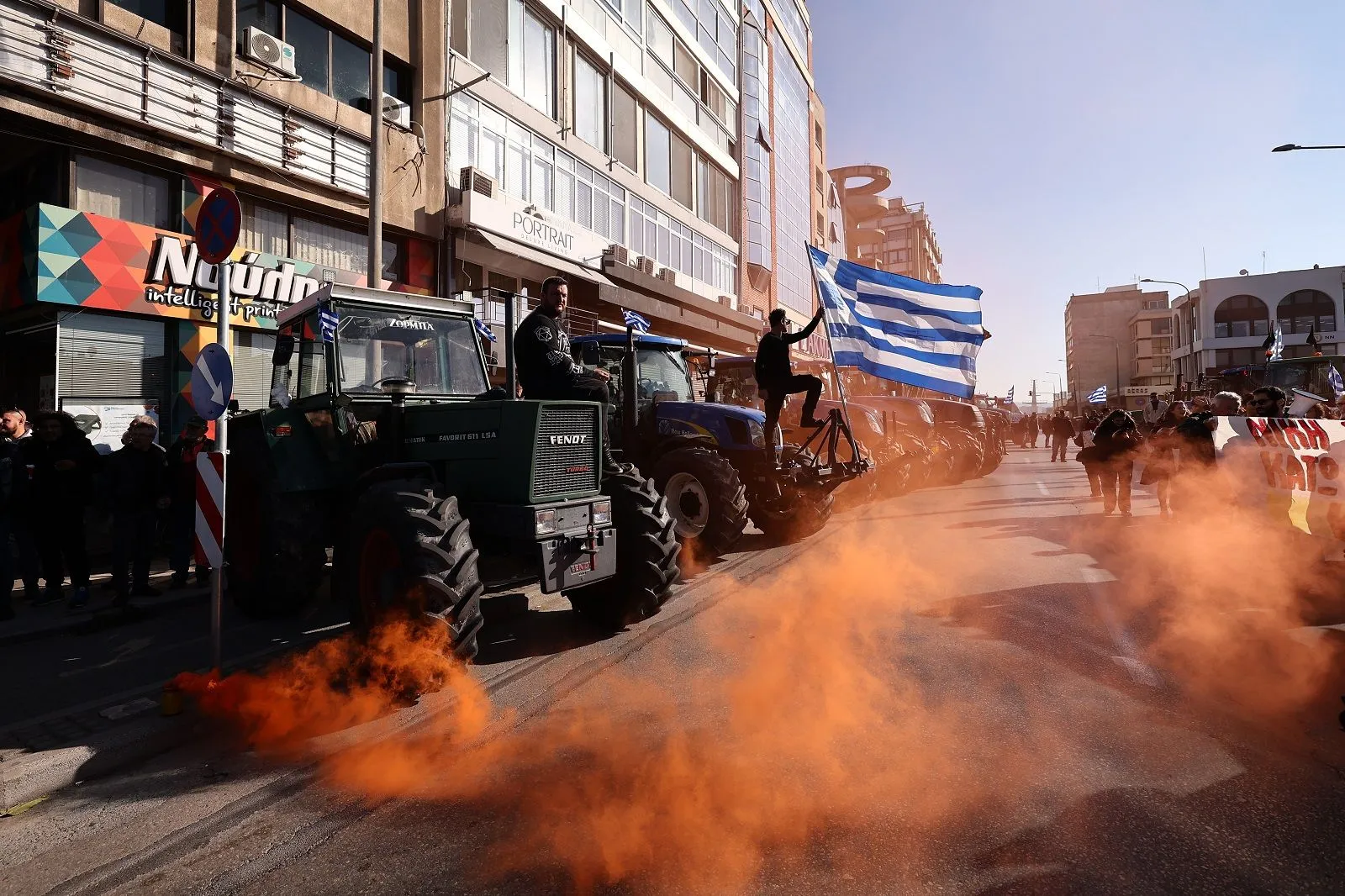 Συλλαλητήριο αγροτών και κτηνοτρόφων στο λιμάνι της Θεσσαλονίκης
