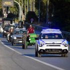 Περιπολικό σε αγροτικό μπλόκο