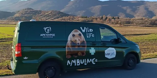 Το πρώτο ασθενοφόρο μεγάλων άγριων θηλαστικών στην Ελλάδα