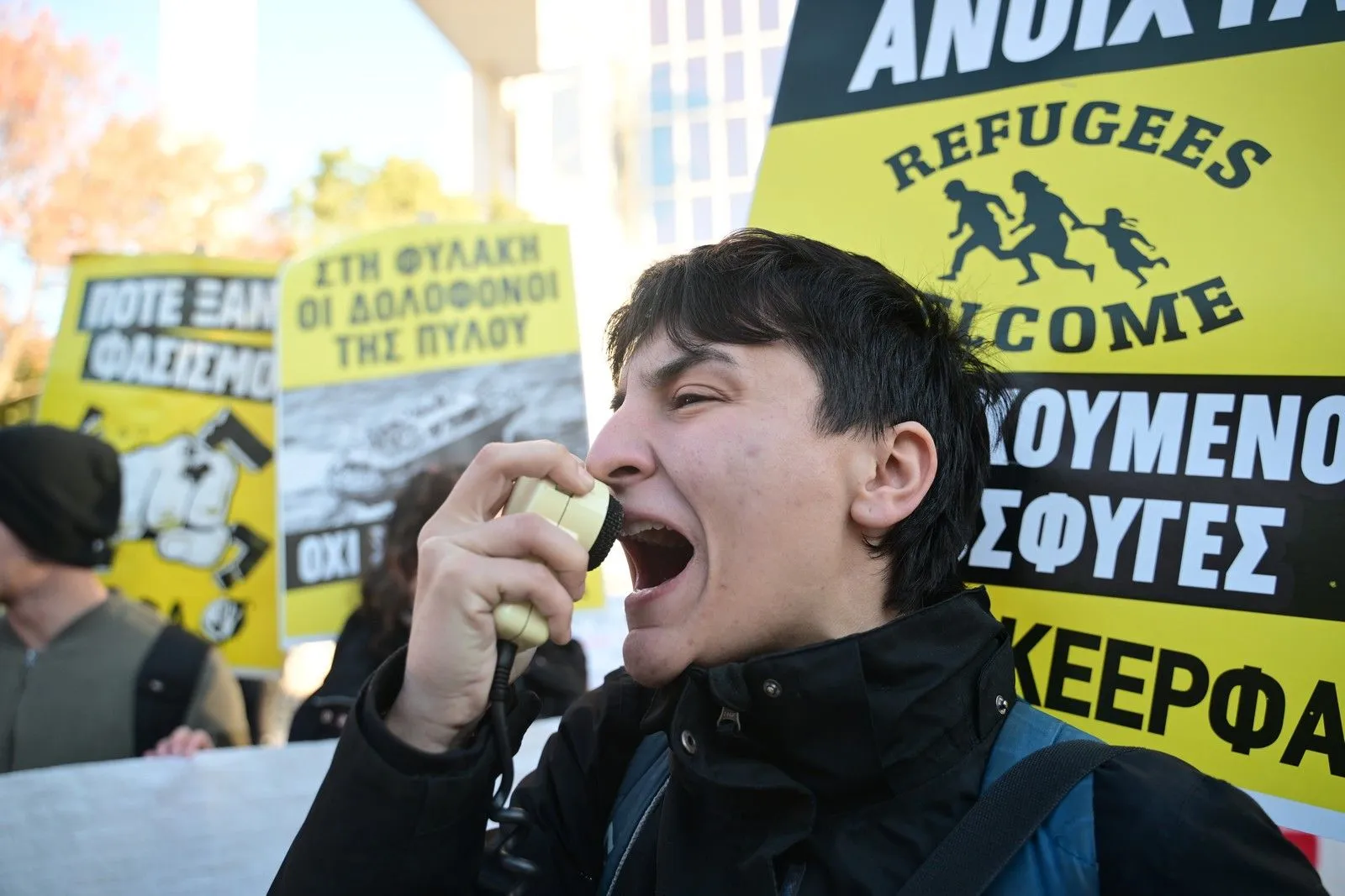 Αντιφασιστική συγκέντρωση στο Εφετείο Αθηνών με αφορμή την εισαγγελική πρόταση στην δίκη της "Χρυσής Αυγής" σε δεύτερο βαθμό