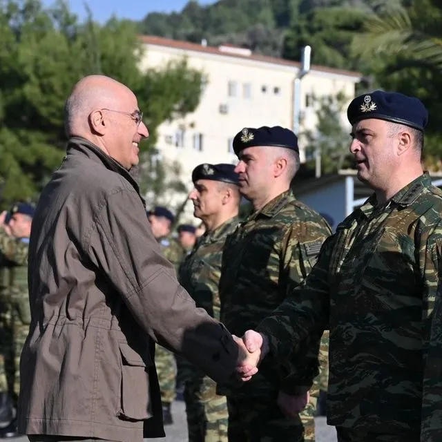 Ο Νίκος Δένδιας στη Σάμο