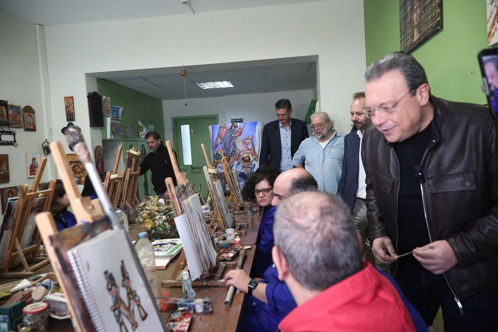 Ο Σωκράτης Φάμελλος στο ΚΕΑ/ΑΜΕΑ στο Χαϊδάρι