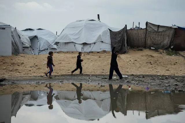 Εκτοπισμένα παιδιά στη Γάζα