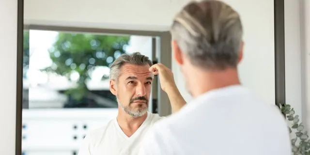 Άνδρας με γκρίζα μαλλιά