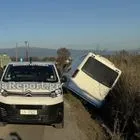 Λαμία: Σχολικό λεωφορείο εξετράπη και έπεσε σε χαντάκι