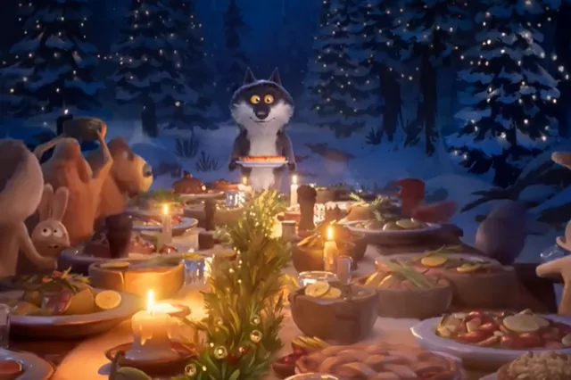 Η χριστουγεννιάτικη διαφήμιση με έναν χορτοφάγο λύκο είναι ό,τι πιο γλυκό θα δεις σήμερα