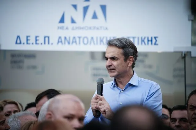 Ομιλία του Πρωθυπουργού Κυριάκου Μητσοτάκη στα γραφεία της ΔΕΕΠ Ανατολικής Αττικής στο Μαρκόπουλο.