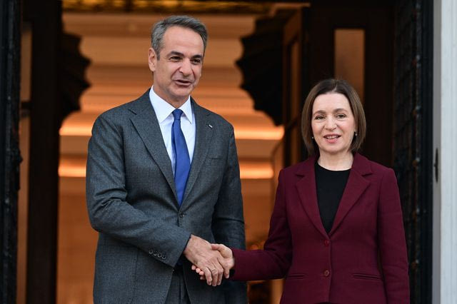Συνάντηση του Πρωθυπουργού Κυριάκου Μητσοτάκη με την Πρόεδρο της Μολδαβίας Maia Sandu