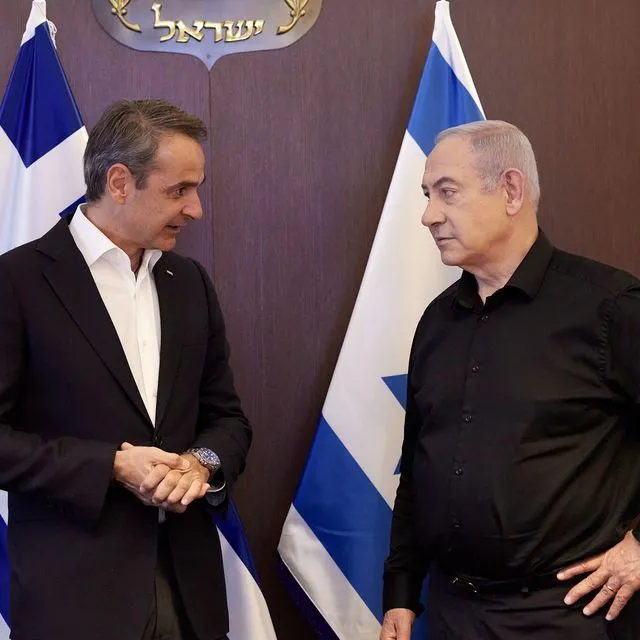 Ο Κυριάκος Μητσοτάκη με τον Πρωθυπουργό του Ισραήλ Μπέντζαμιν Νετανιάχου
