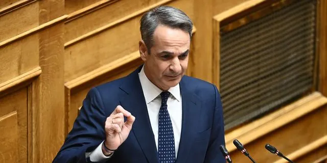 Ο Κυριάκος Μητσοτάκης στη Βουλή