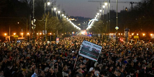 Αντικυβερνητική διαδήλωση στη Βουδαπέστη (φωτογραφία αρχείου)