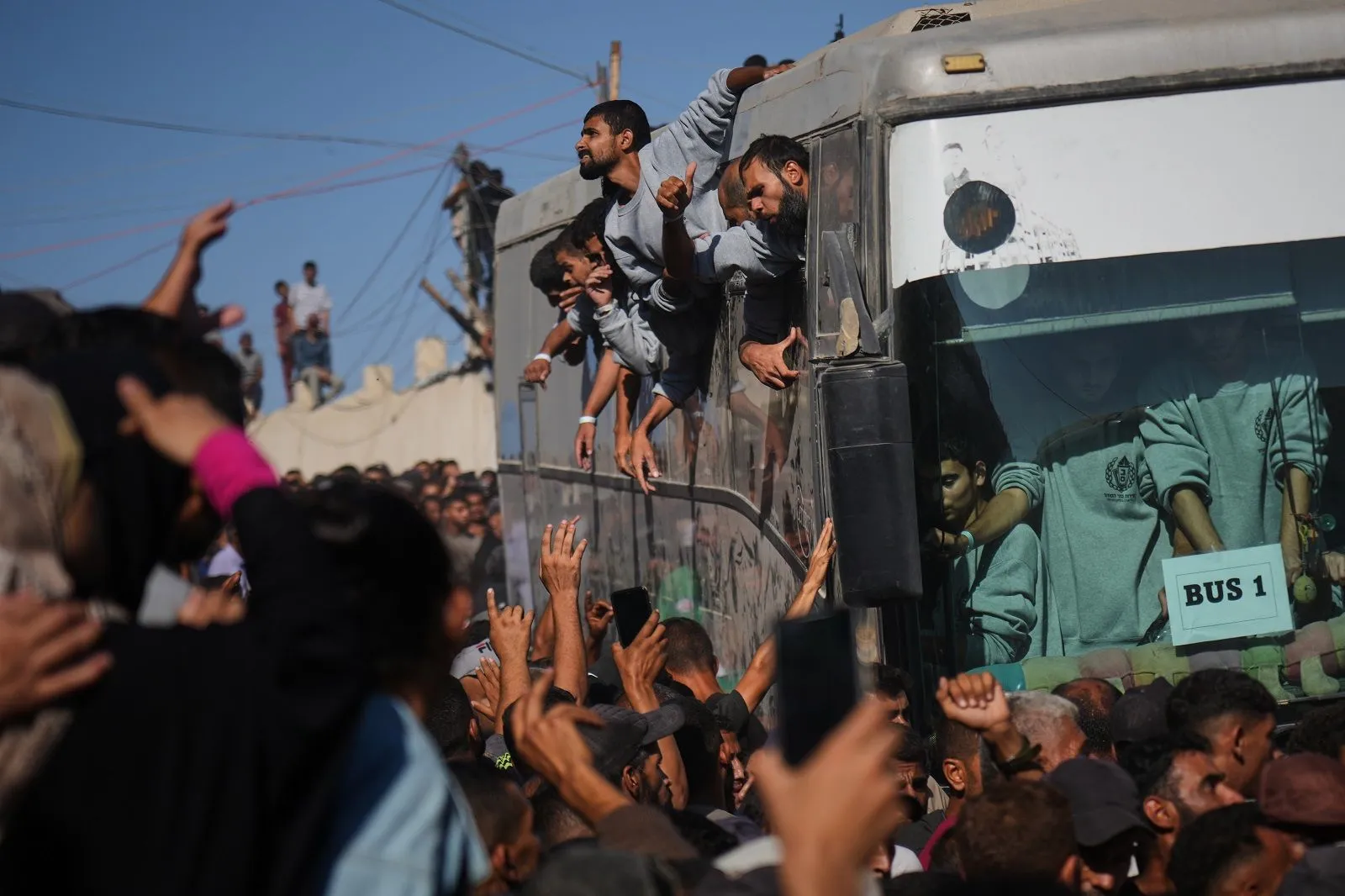 Παλαιστίνιοι κρατούμενοι επιστρέφουν στη Γάζα