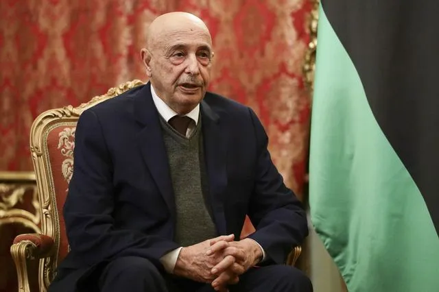 Ο πρόεδρος της Βουλής των Αντιπροσώπων της Λιβύης, Ακίλα Σαλέχ