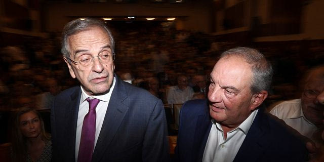Κώστας Καραμανλής και Αντώνης Σαμαράς