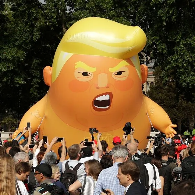 Μπαλόνι με την μορφή του Ντόναλντ Τραμπ σε διαμαρτυρία στο Λονδίνο (φωτογραφία αρχείου)