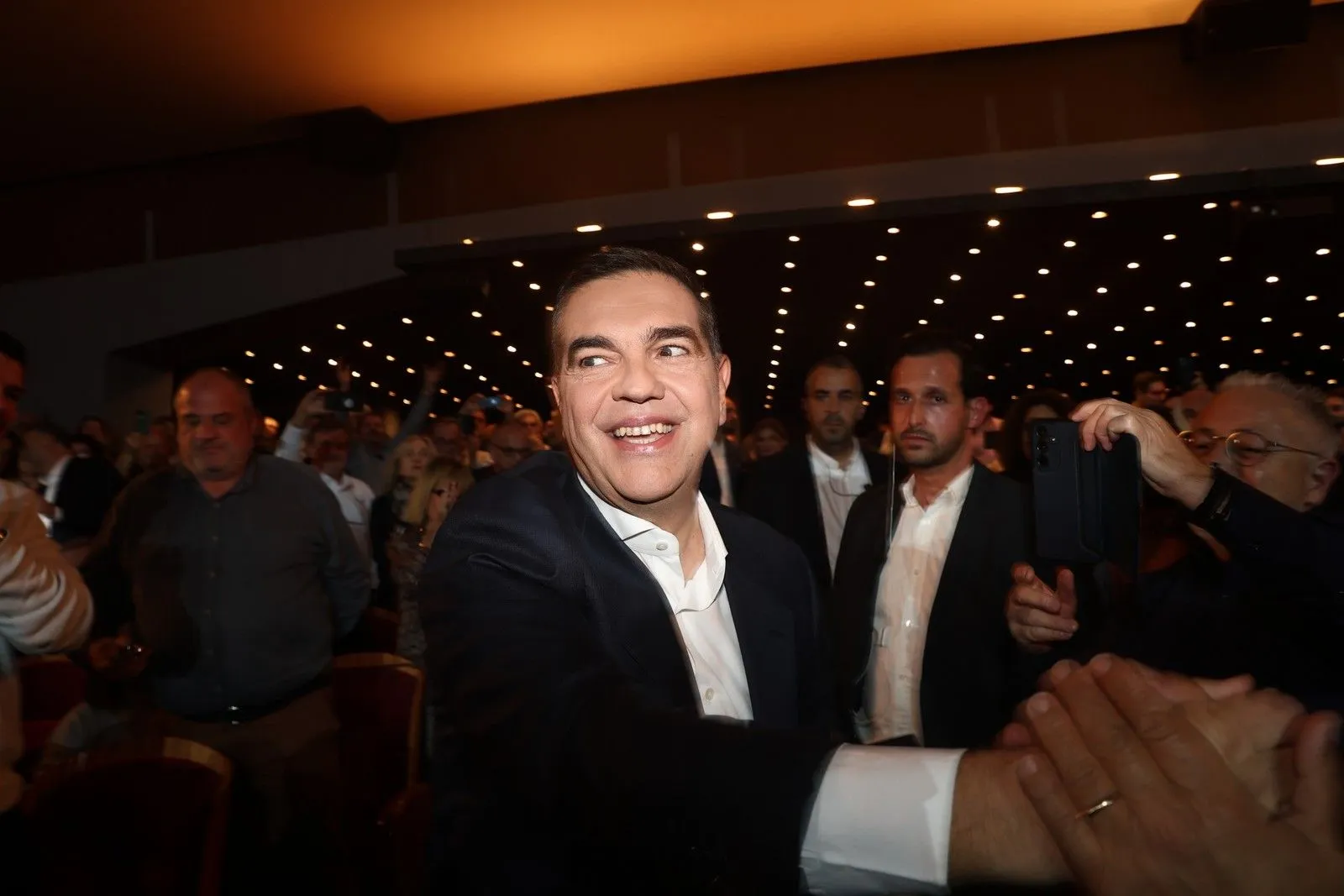 Ο Αλέξης Τσίπρας στο Παλλάς.