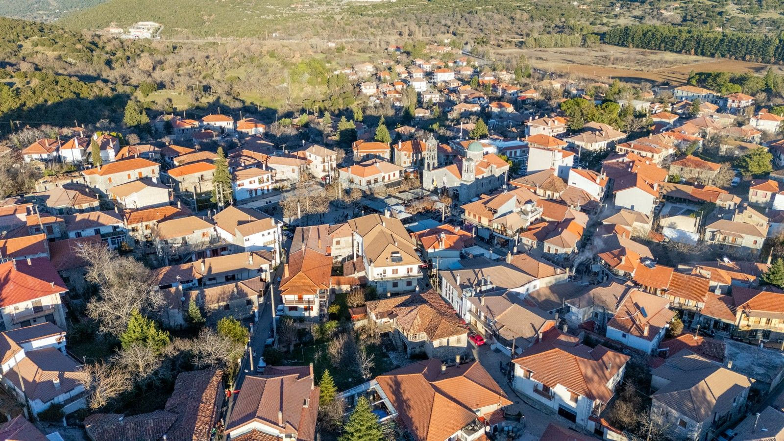 Αεροφωτογραφία της Βυτίνας