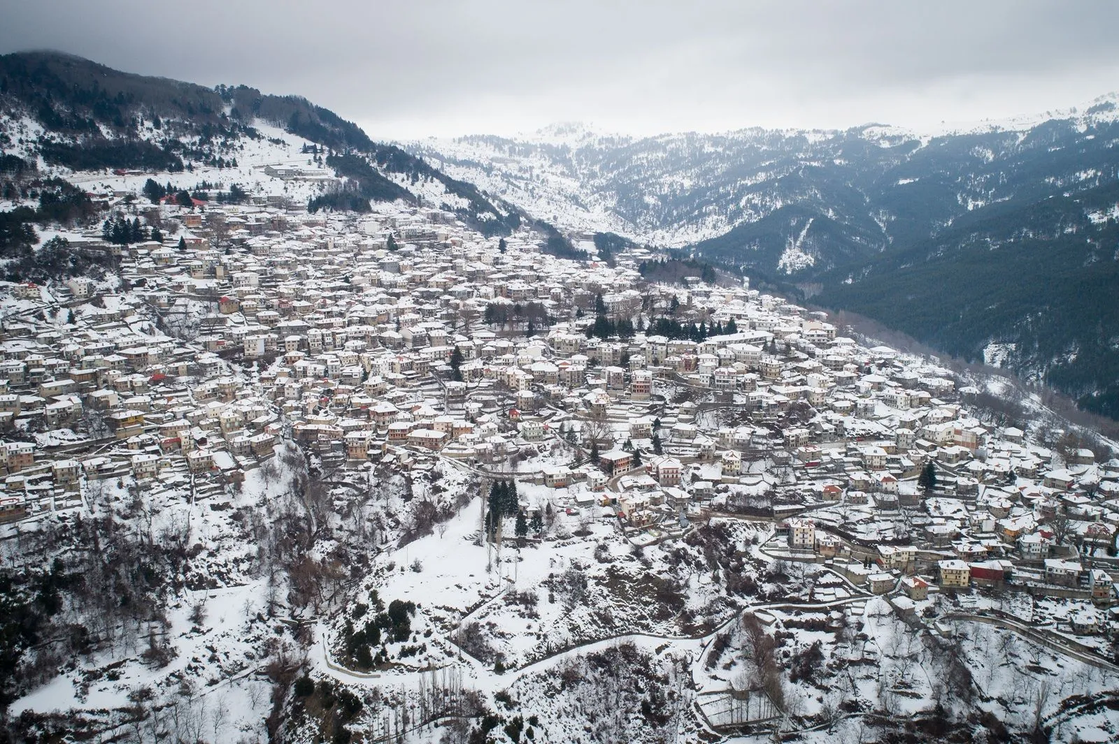 Το Μέτσοβο χιονισμένο 