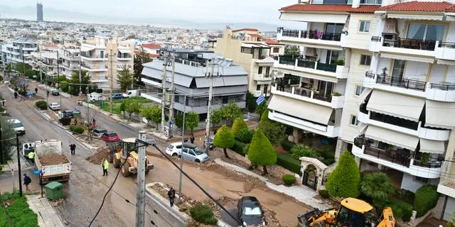 Καταστροφές στην Άνω Γλυφάδα