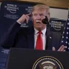 O Τραμπ στην τελευταία επίσκεψή του στο Νταβός το 2020