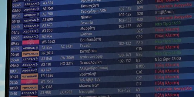 AEGEAN: Επιπλέον ακυρώσεις πτήσεων από και προς επτά προορισμούς στη Μ. Ανατολή