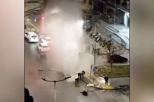 Θεσσαλονίκη: Βίντεο-ντοκουμέντο από το εργατικό ατύχημα με τέσσερις τραυματίες