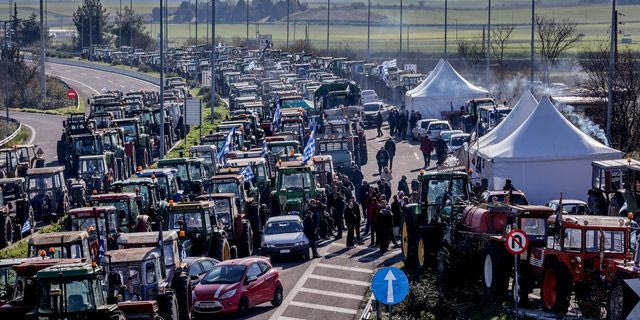 Tο μπλόκο της Νίκαιας στη Λάρισα