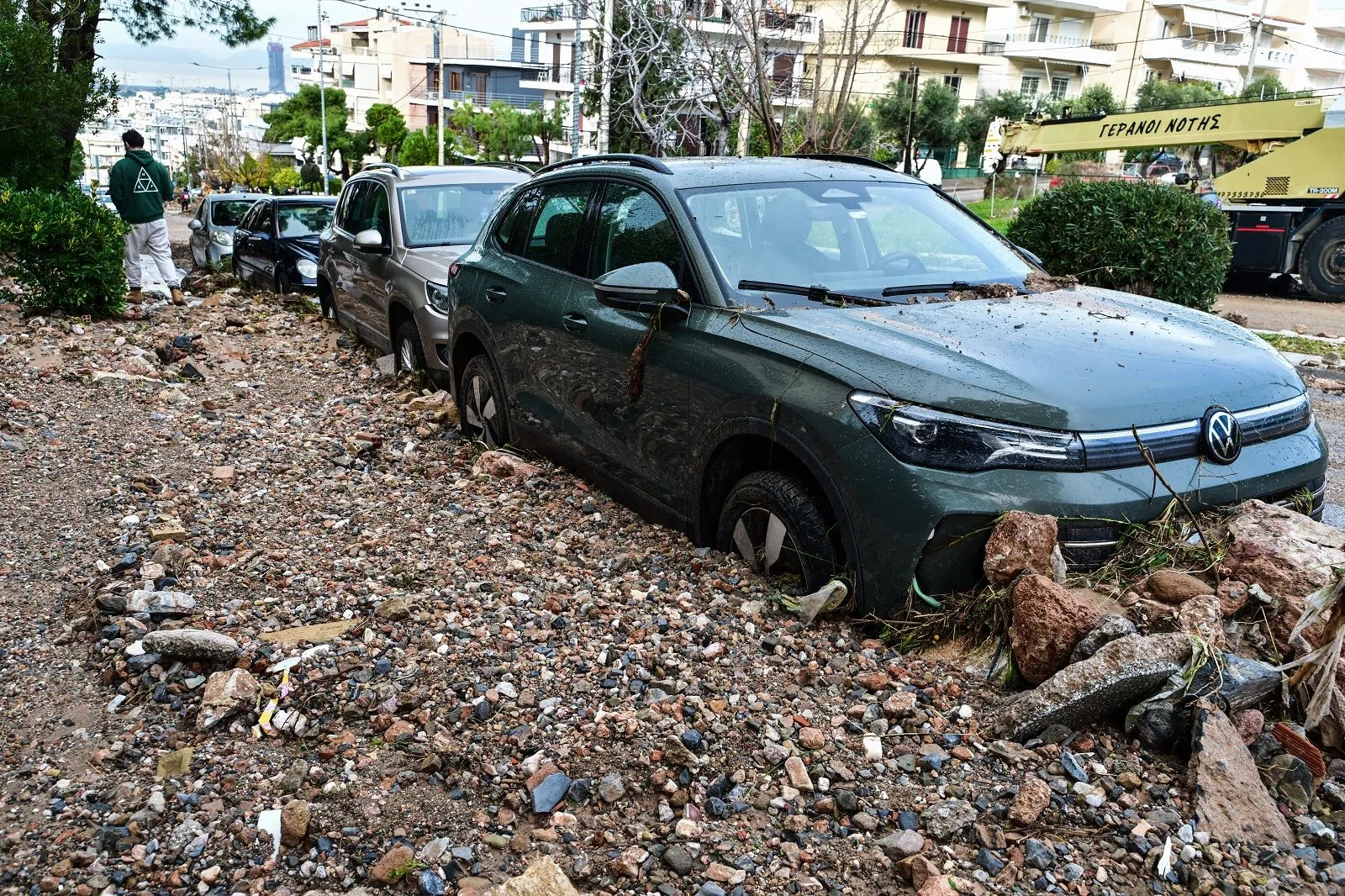 Καταστροφές στην Άνω Γλυφάδα, από την κακοκαιρία