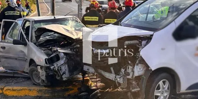 Σοβαρό τροχαίο στη Ηράκλειο Κρήτης – Εγκλωβίστηκε ένας οδηγός