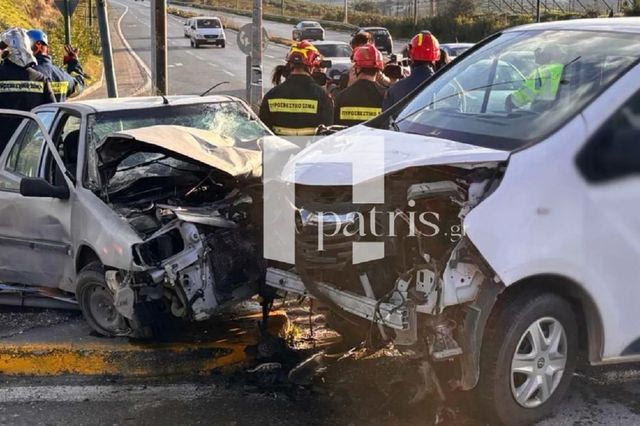 Σοβαρό τροχαίο στη Ηράκλειο Κρήτης – Εγκλωβίστηκε ένας οδηγός