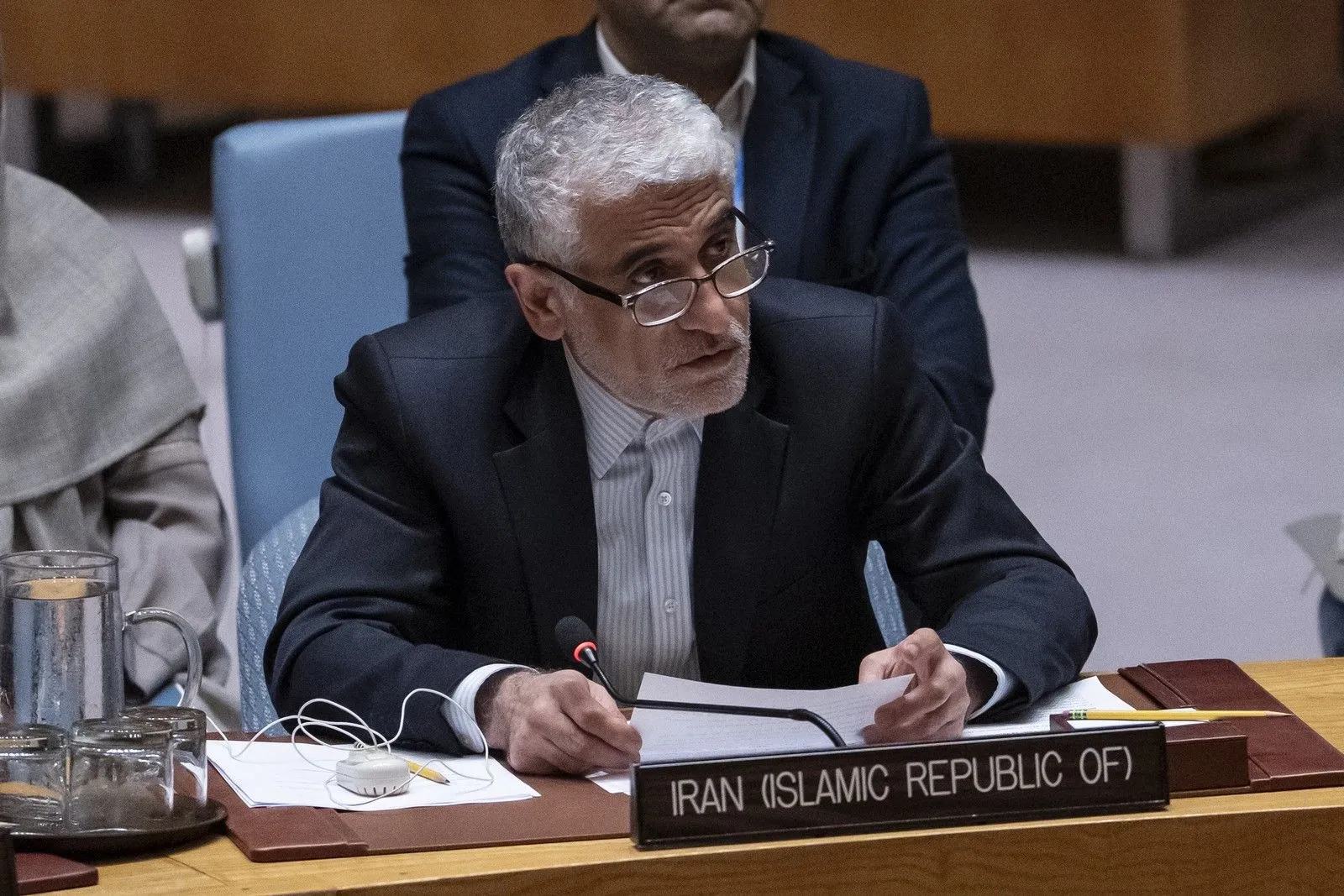 O Iρανός πρεσβευτής Αμίρ Σαΐντ Ιραβανί στο Συμβούλιο Ασφαλείας του ΟΗΕ