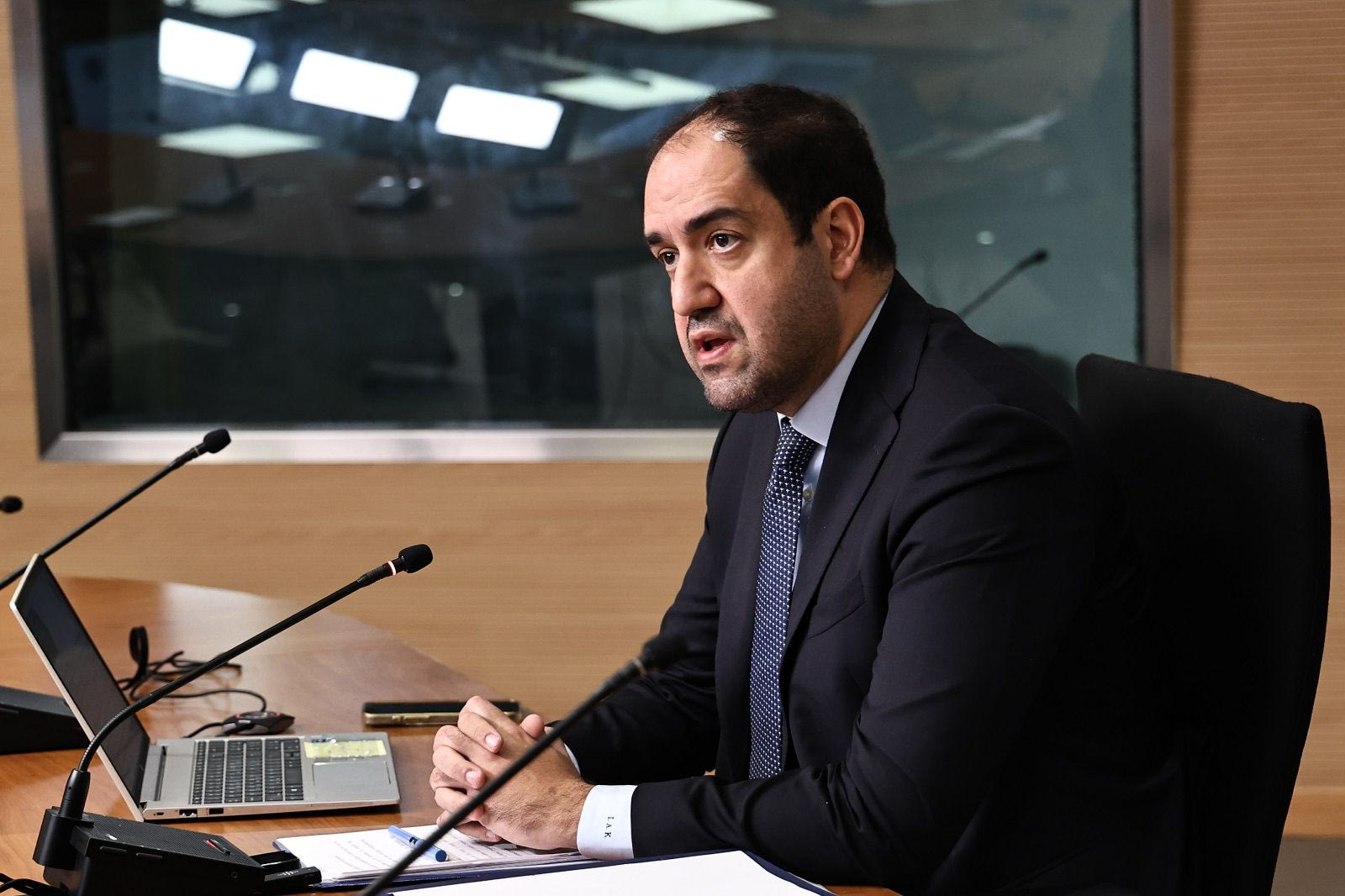 Συνέντευξη τύπου του υπουργού Κλιματικής Κρίσης και Πολιτικής Προστασίας Γιάννη Κεφαλογιάννη για το σχέδιο νόμου "Ενεργή Μάχη", Πέμπτη 8 Ιανουαρίου 2026.