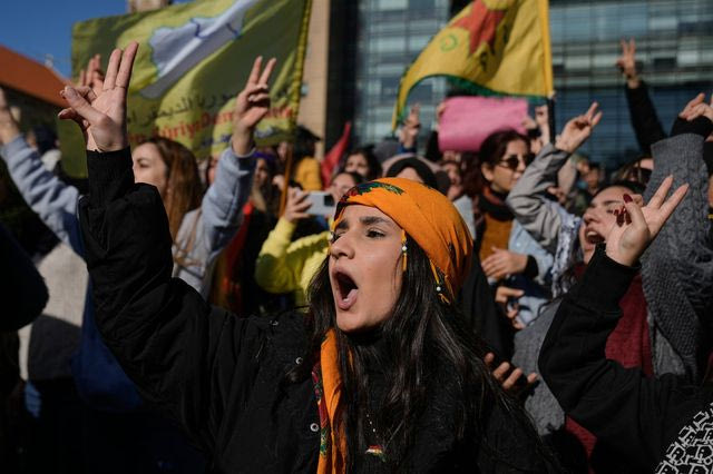 Κούρδοι διαδηλωτές (φωτογραφία αρχείου)