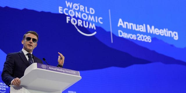 Ο Εμανουέλ Μακρόν στο Νταβός