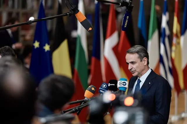 Ο πρωθυπουργός Κυριάκος Μητσοτάκης στην έκτακτη Σύνοδο του Ευρωπαϊκού Συμβουλίου, στις Βρυξέλλες