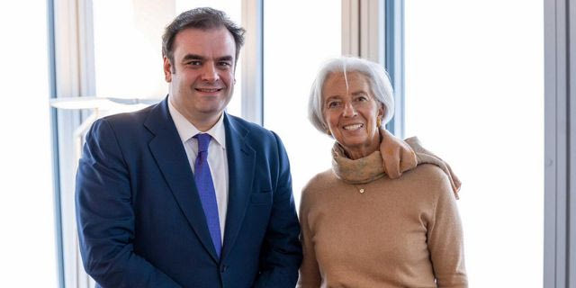 Συνάντηση Πιερρακάκη – Λαγκάρντ στην ΕΚΤ