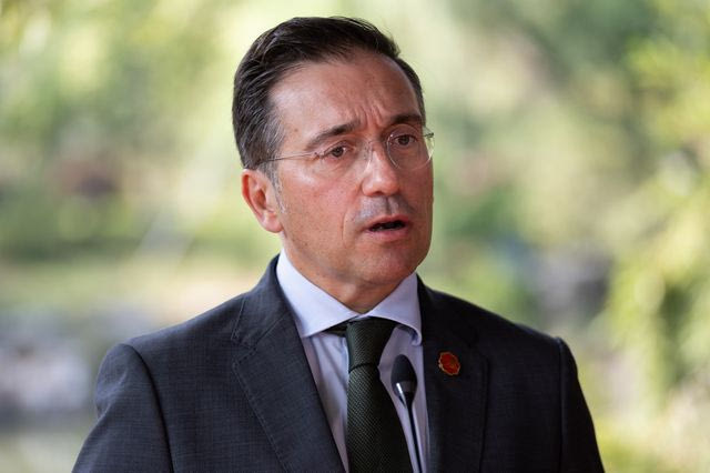 O Ισπανός υπουργός Εξωτερικών Χοσέ Μανουέλ Άλμπαρες