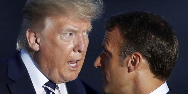 Ο Εμανουέλ Μακρόν και ο Ντόναλντ Τραμπ
