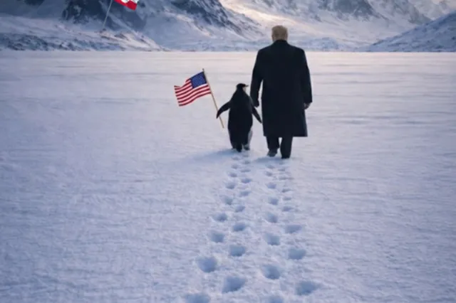 Ο Τραμπ και ο πιγκουίνος