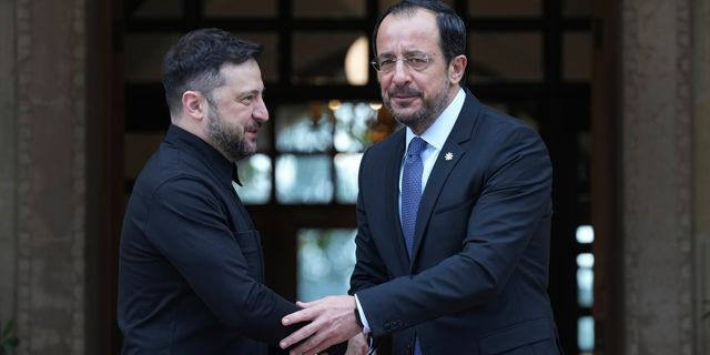Συνάντηση Βολοντίμιρ Ζελένσκι - Νίκου Χριστοδουλίδη στην Κύπρο