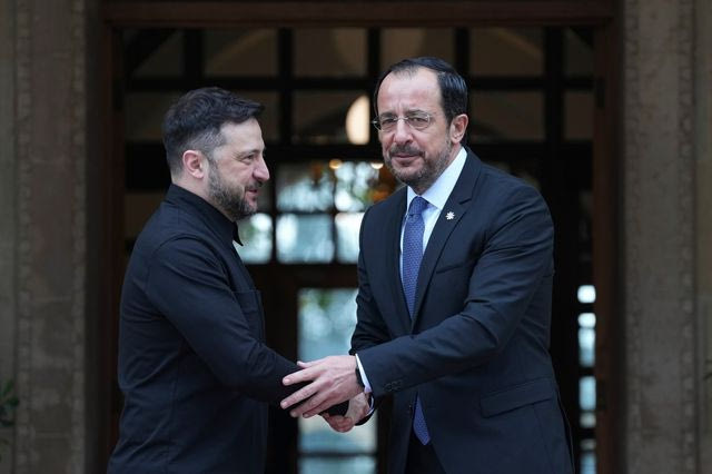 Συνάντηση Βολοντίμιρ Ζελένσκι - Νίκου Χριστοδουλίδη στην Κύπρο